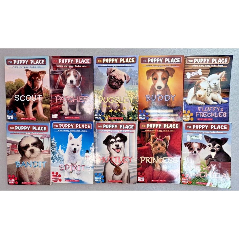 The Puppy Place Paperback Books Ellen Miles Early Chapter Books lot of 10